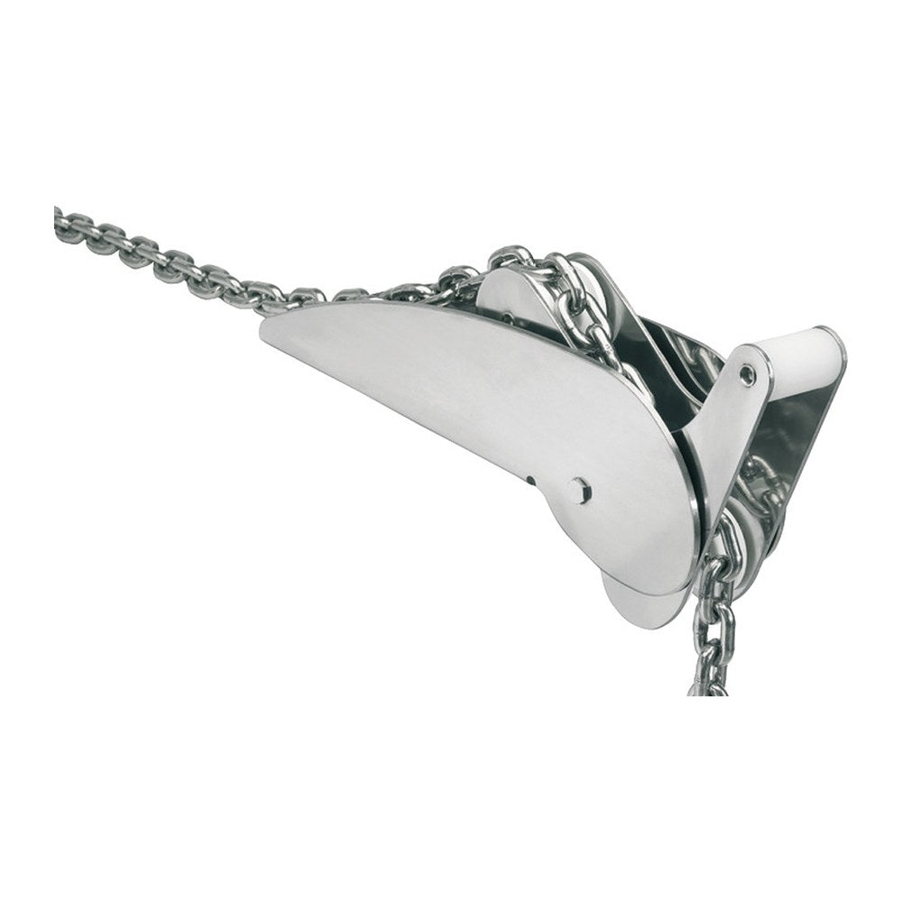 Polished SS heavy hinged roller 15 kg - foto originale Osculati Srl