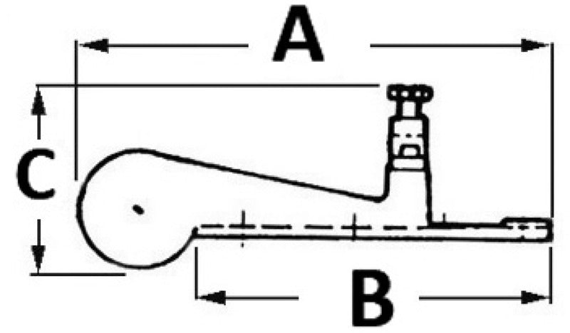 SS bow roller 205 mm - foto originale Osculati Srl