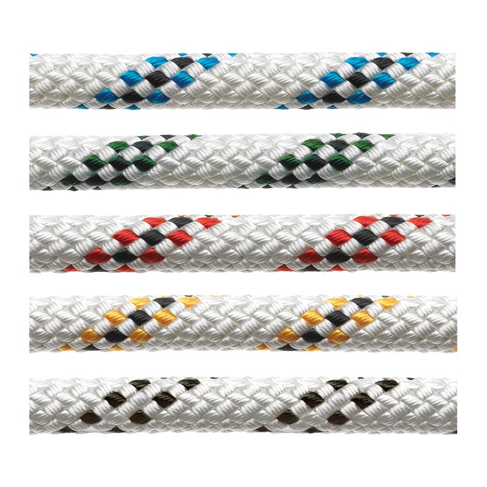 Marlow Marlowbraid line w. fleck, red 10 mm (pack of 200) - foto originale Osculati Srl