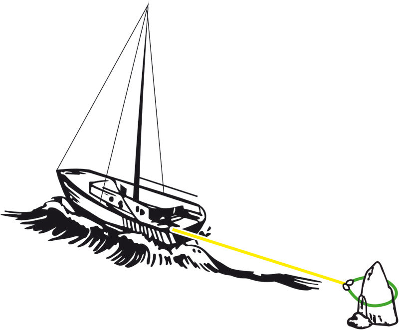 Strap for ground mooring H: 2.5m 65 mm violet - foto originale Osculati Srl