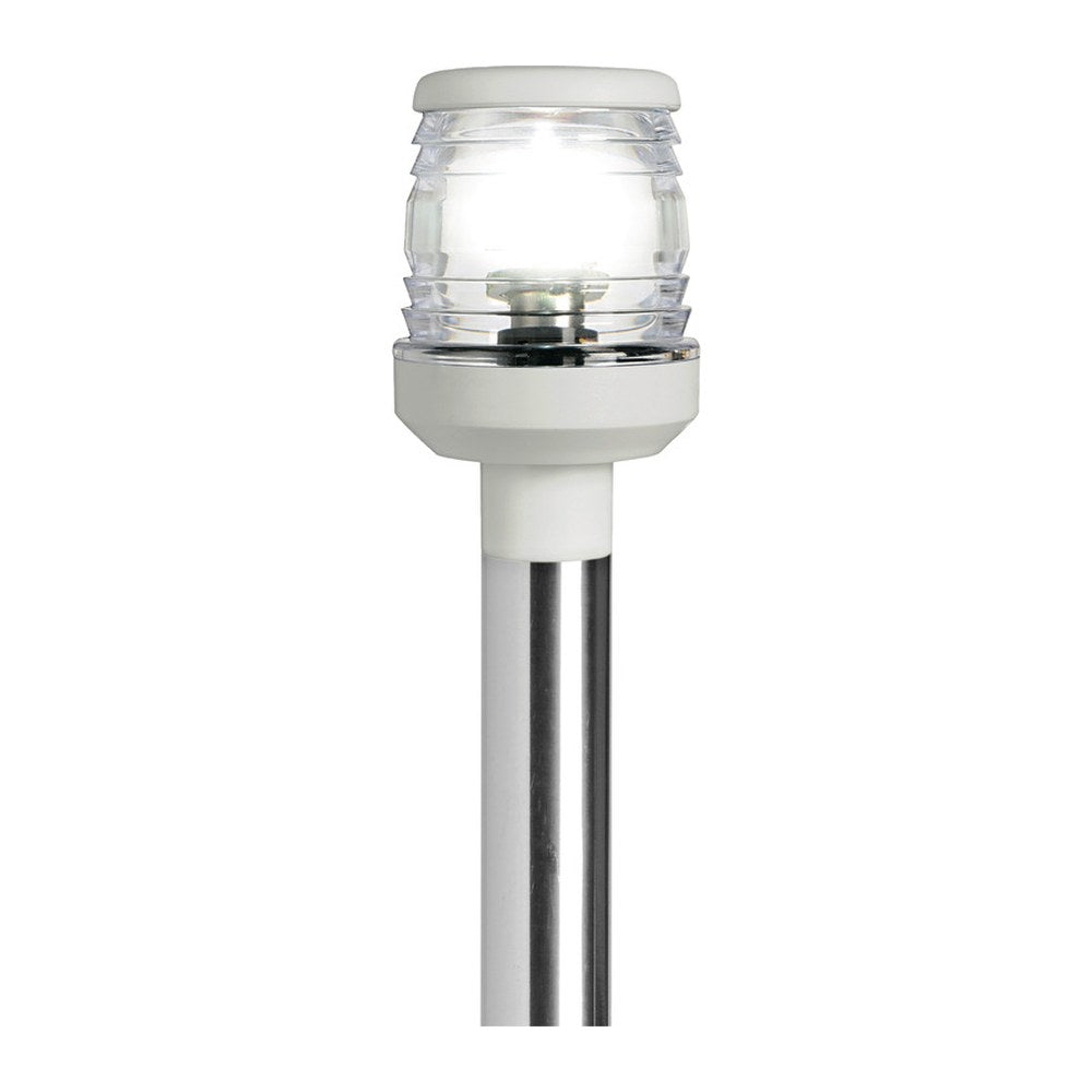 SS light pole 100 cm w/white plastic light - foto originale Osculati Srl
