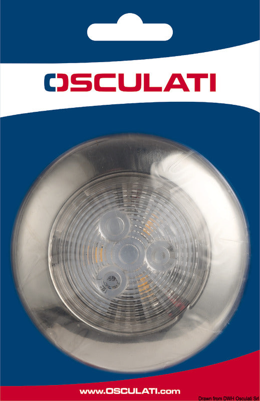 Ceiling light w/ 5 white LEDs - foto originale Osculati Srl