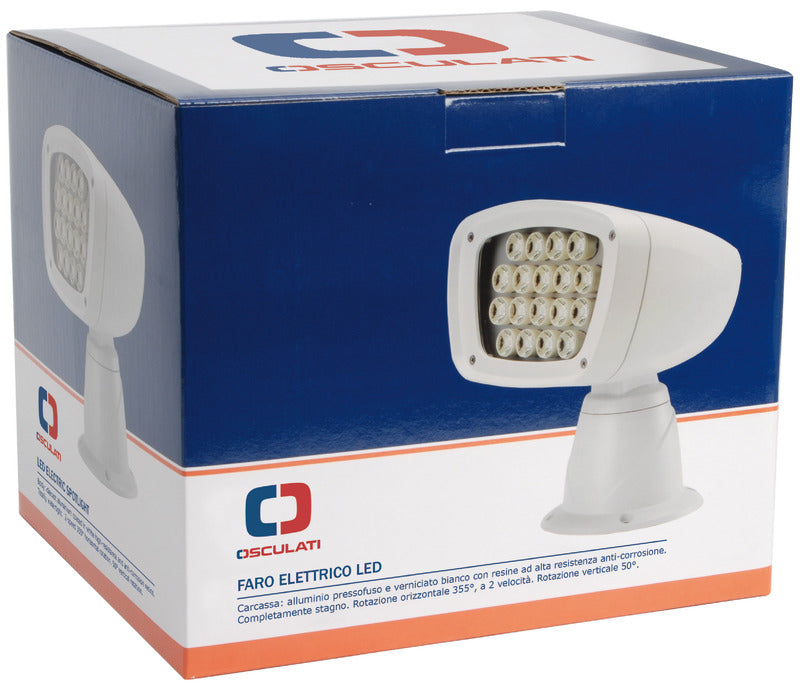 Electric exterior LED spotlight 24 V - foto originale Osculati Srl
