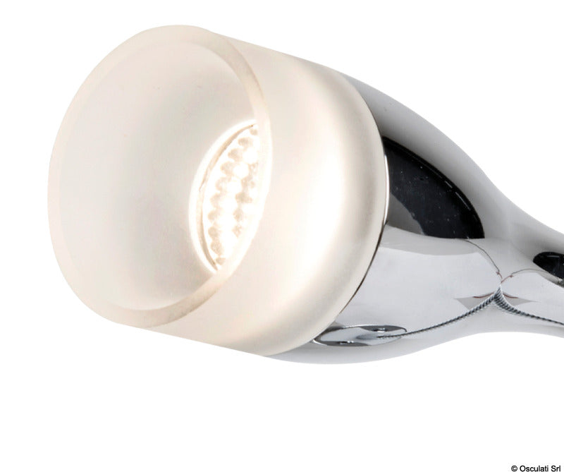 Articulated LED spotlight polished 400 mm - foto originale Osculati Srl