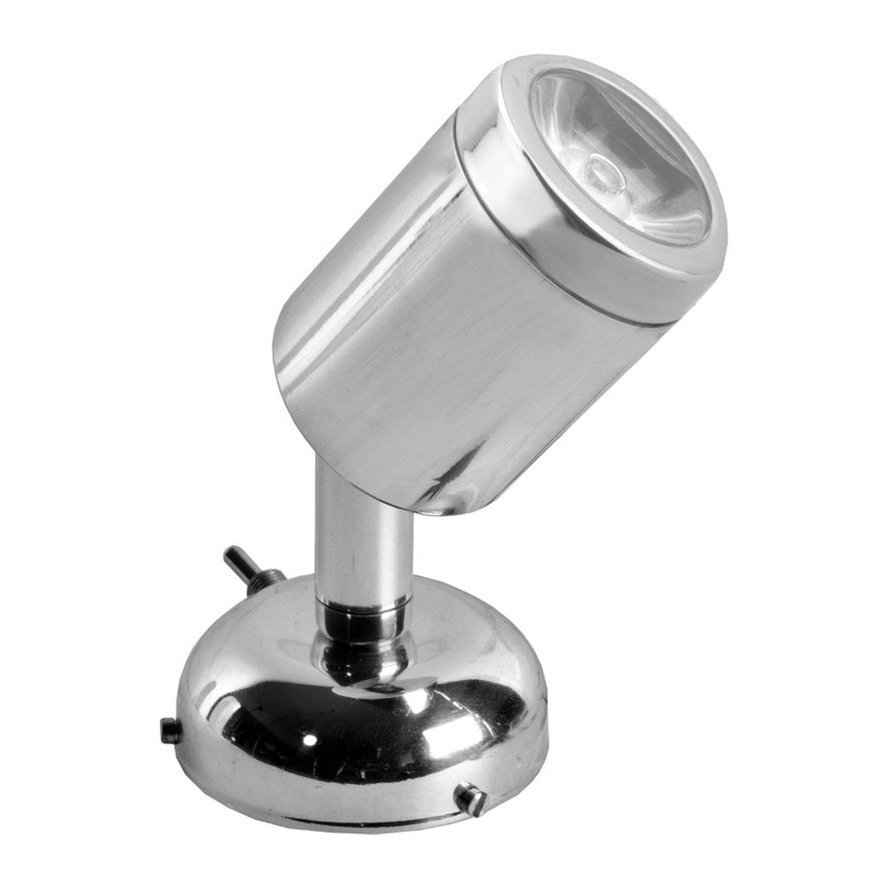 Articulated spotlight polished SS 1 x 3 W HD - foto originale Osculati Srl