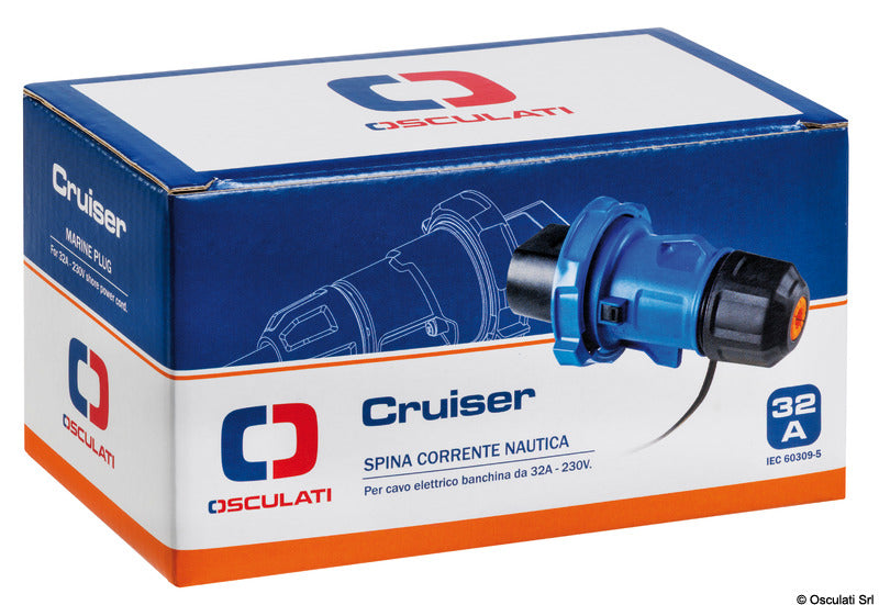 Cruiser socket 32 A black - foto originale Osculati Srl