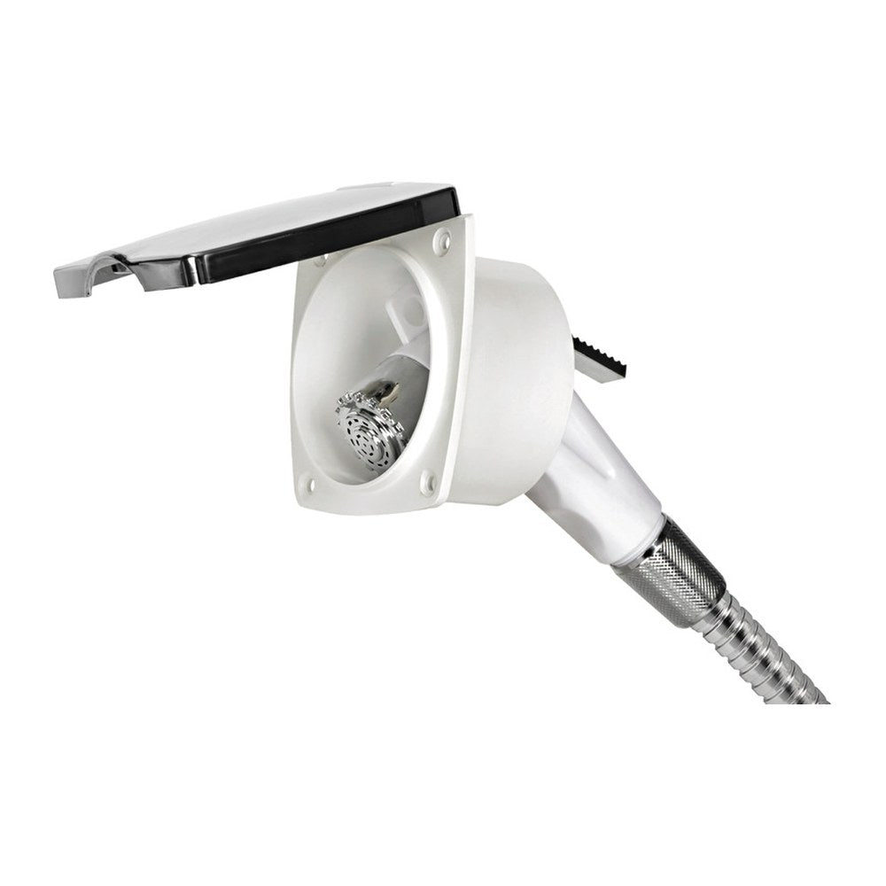 New Edge chromed shower box SS hose 2.5 m - foto originale Osculati Srl