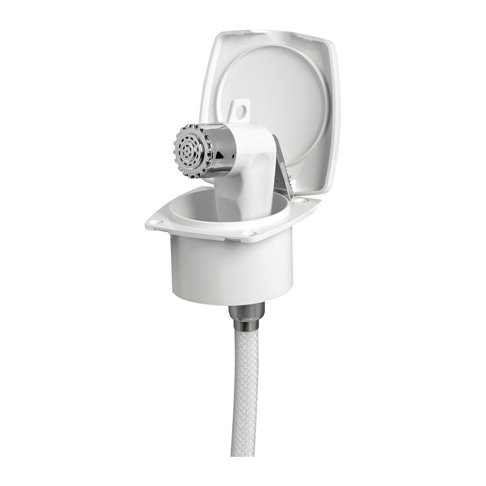 Boris shower white finish PVC hose 4 mm - foto originale Osculati Srl