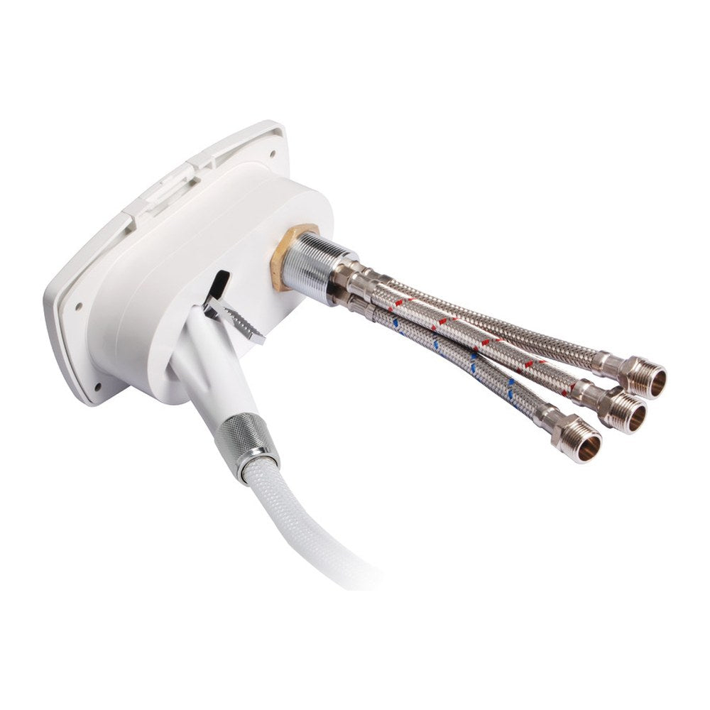 New Edge shower box white nylon hose 4 mm (pack of 10) - foto originale Osculati Srl
