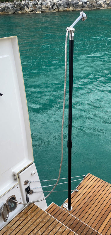 Telescopic carbon rod for shower Saturn - foto originale Osculati Srl
