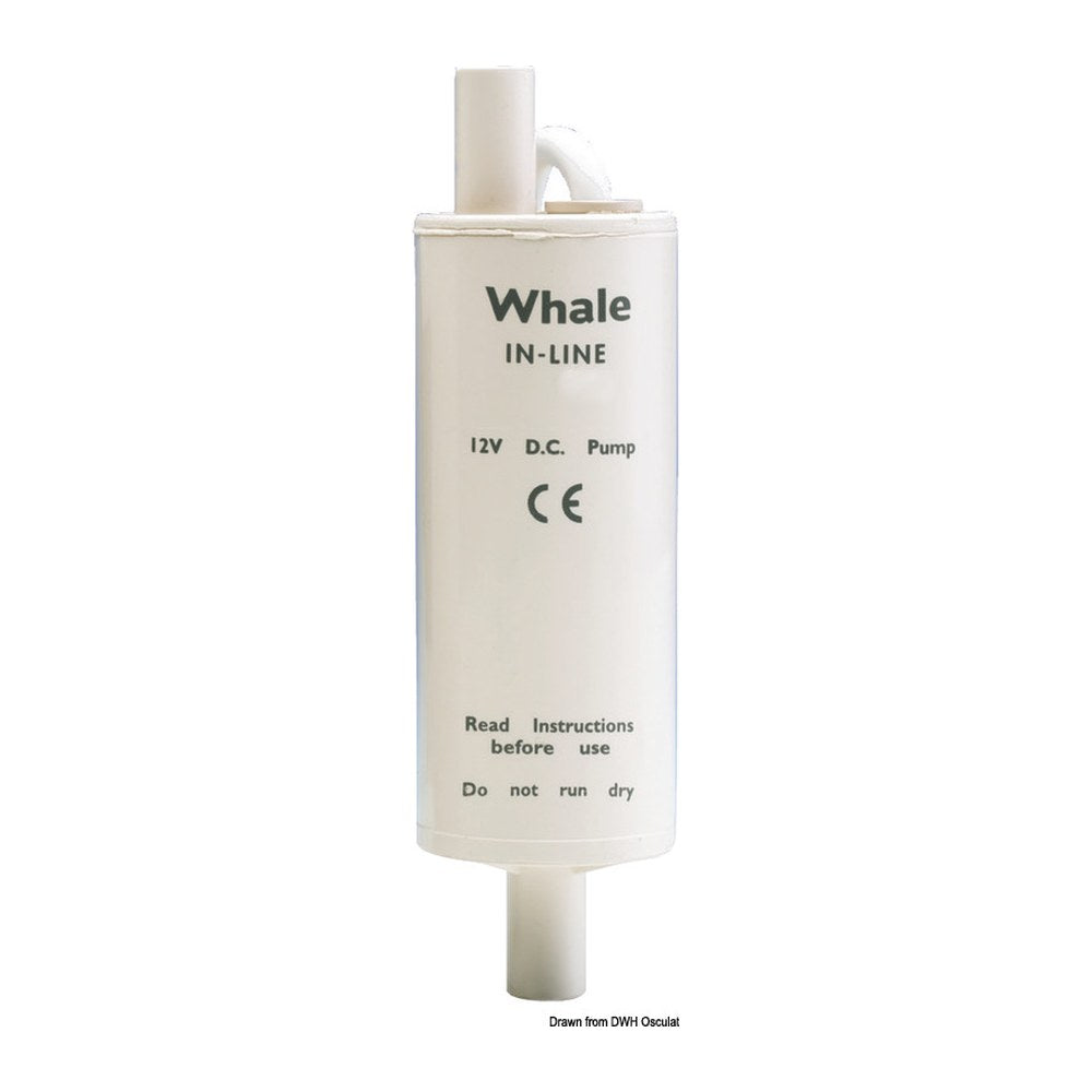 Whale submersible pump 12 V 3 A in line - foto originale Osculati Srl