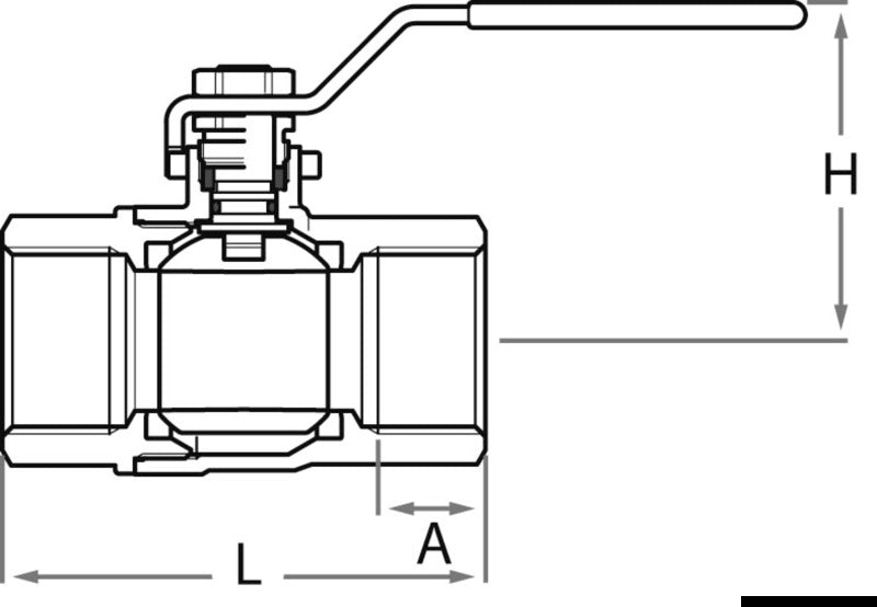 GUIDI bronze F-F ball valve full flow 3/4" - foto originale Osculati Srl
