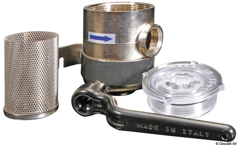 Chromed brass water filter 3/4" - foto originale Osculati Srl