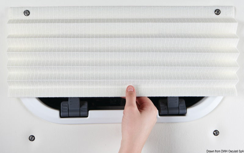 Oceanair pleated shade 381 x 305 mm white - foto originale Osculati Srl