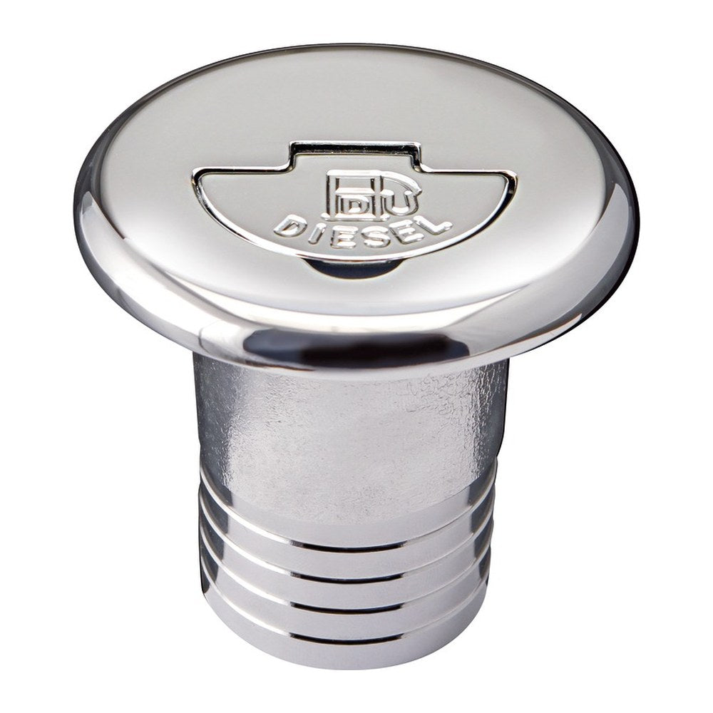 Chromed brass filler cap straight WATER 38 mm - foto originale Osculati Srl