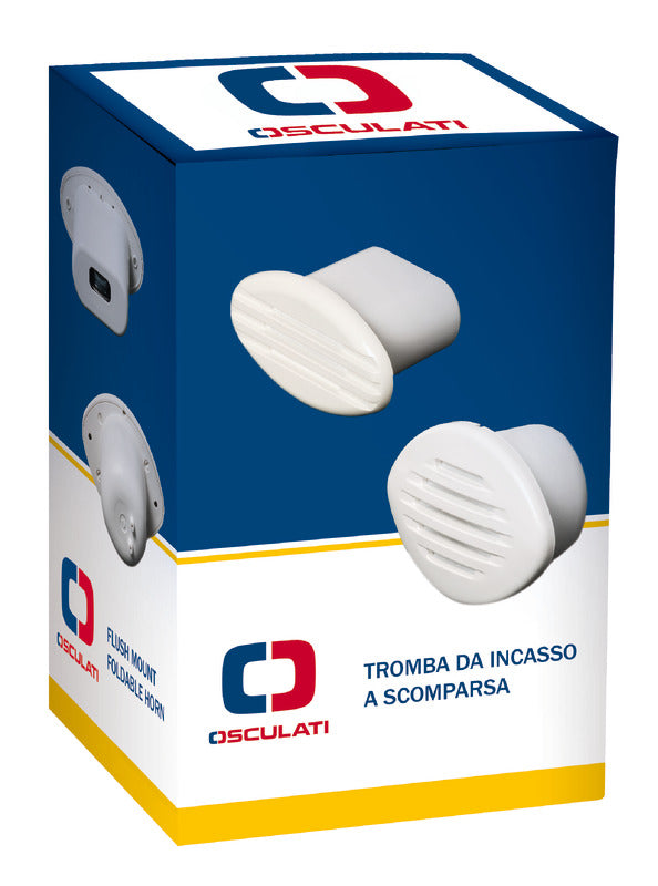 Flush-mount foldable horn 12 V 105 dB - foto originale Osculati Srl