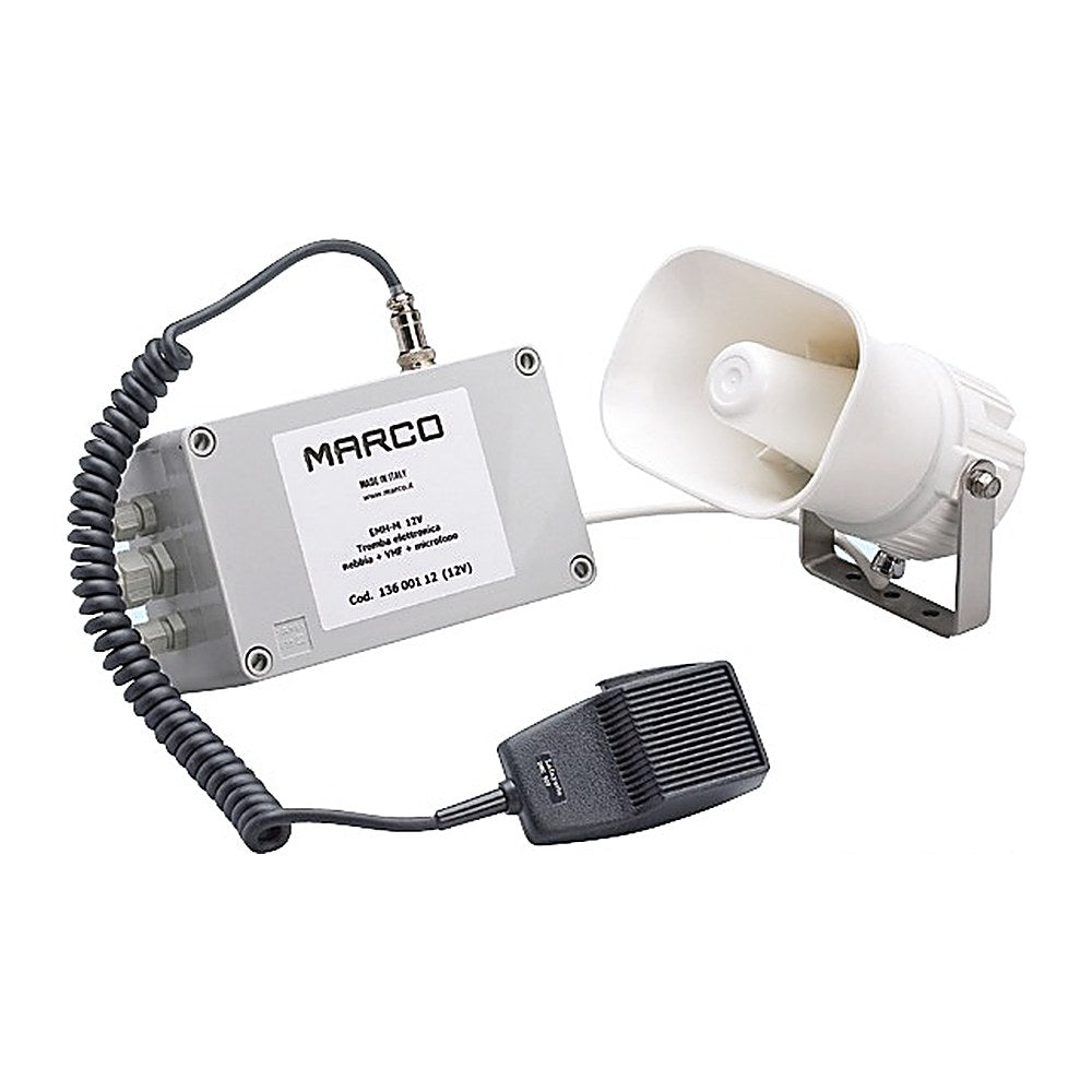 Marco Electronic multifunctional horn/whistle 112dB 12 V - foto originale Osculati Srl