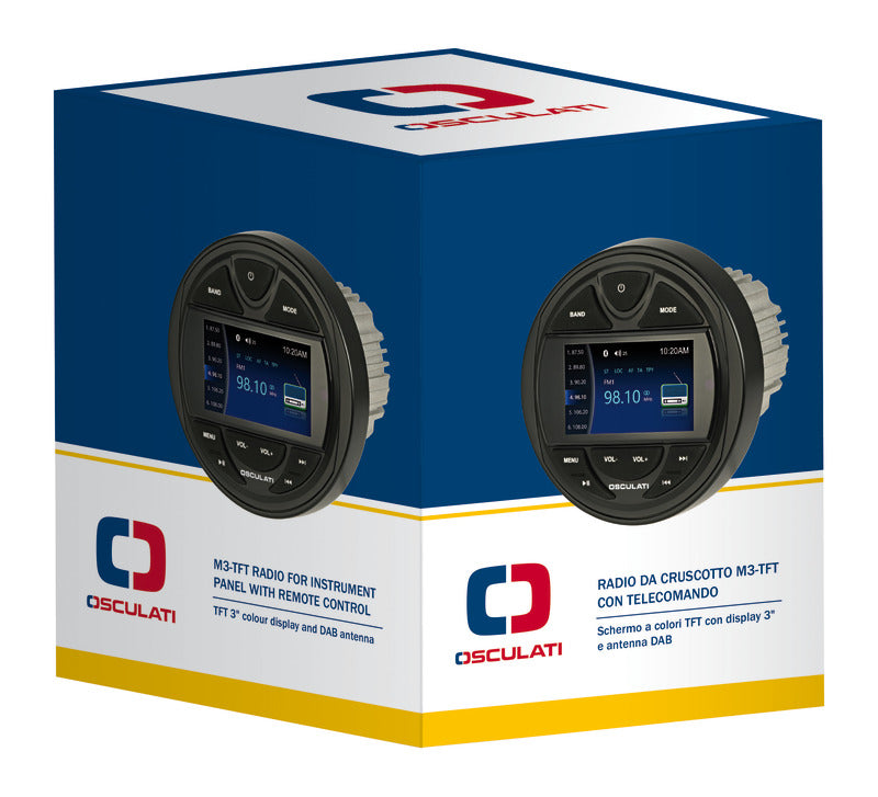 M3-TFT radio for instrument table - foto originale Osculati Srl