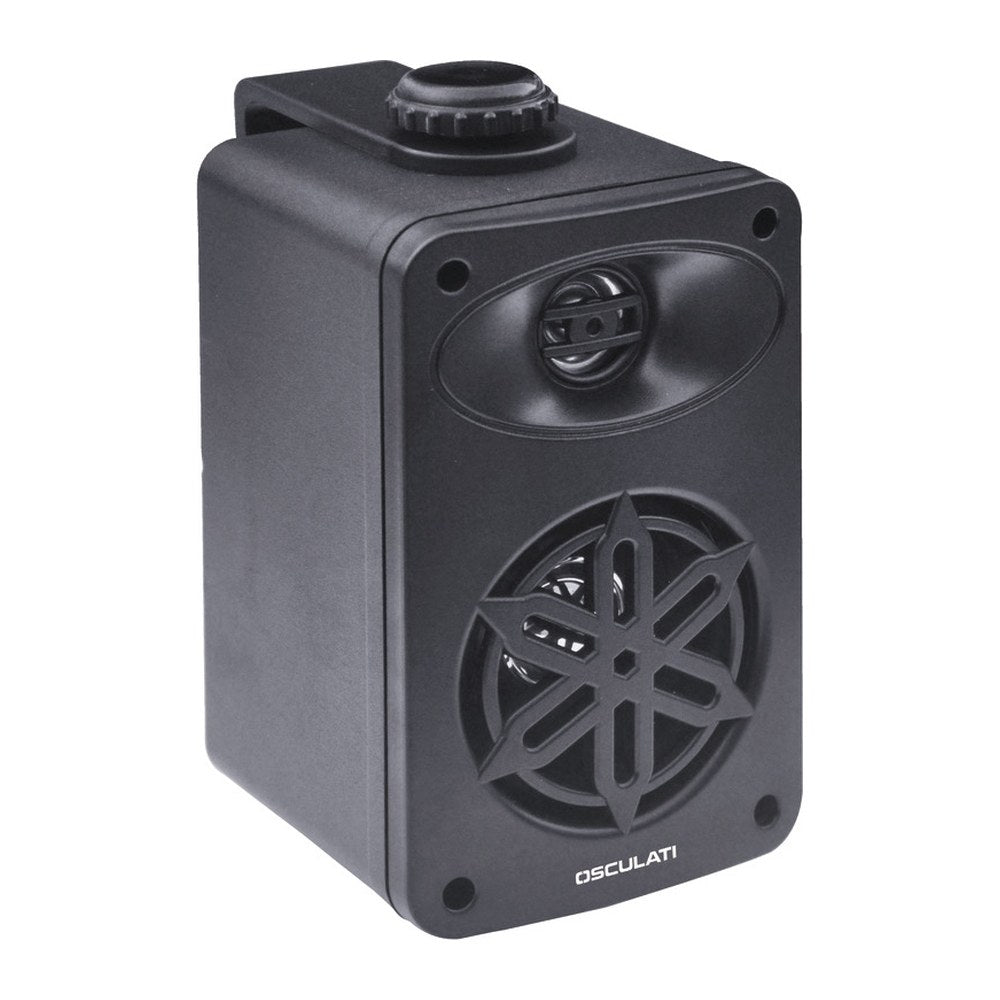 Pairs of 2-way loudspeakers f.interiors 3" - 2x80W - black - foto originale Osculati Srl