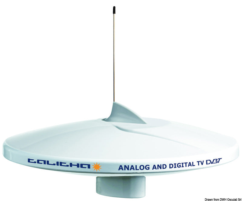 GLOMEX Avior TV/AM-FM antenna black - foto originale Osculati Srl