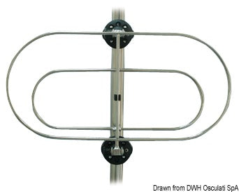 Foldable fender holder 640 x 210 mm - foto originale Osculati Srl