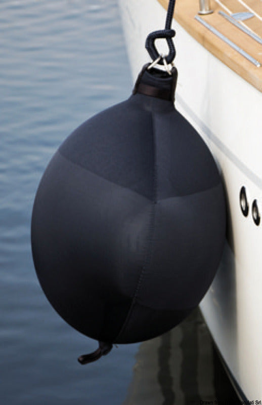 FENDERTEX S70 inflatable fender dark grey - foto originale Osculati Srl