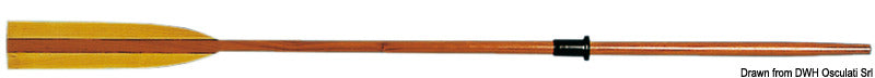 Fir wood oar 220 cm - foto originale Osculati Srl