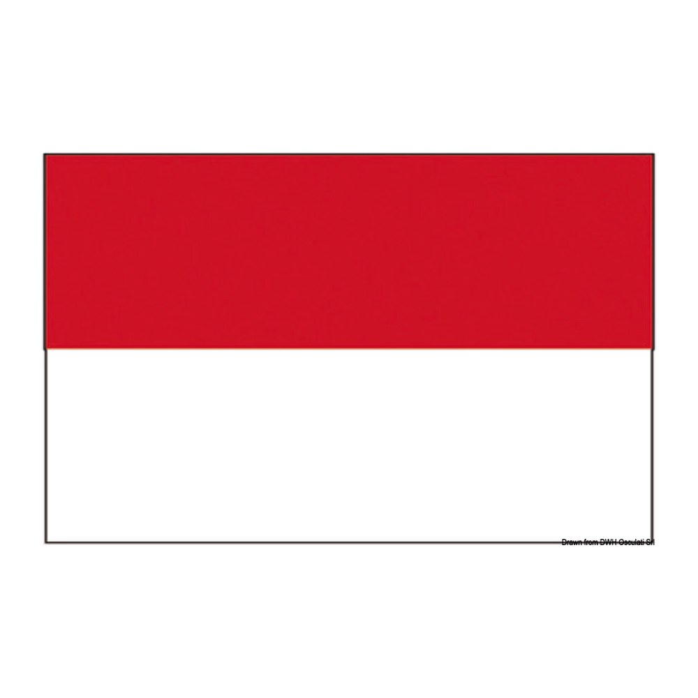 Flag Principality of Monaco 70 x 100 cm - foto originale Osculati Srl