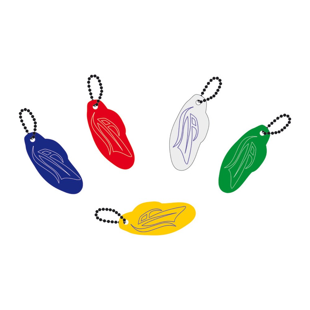 Softfoam keyring Motorboat yellow (pack of 10) - foto originale Osculati Srl