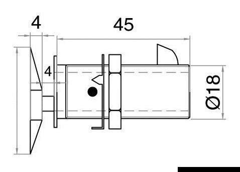 Flush Lock oval Typ A - foto originale Osculati Srl