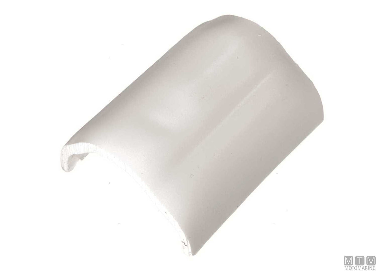 Connector for aluminum profiles H37 mm white - original photo Motomarine Srl