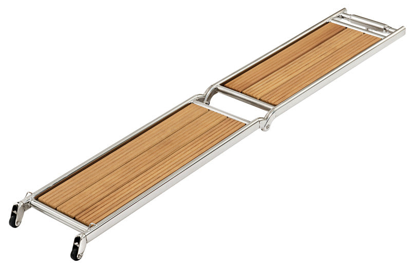 Foldable gangway AISI316/iroko 160 cm - foto originale Osculati Srl