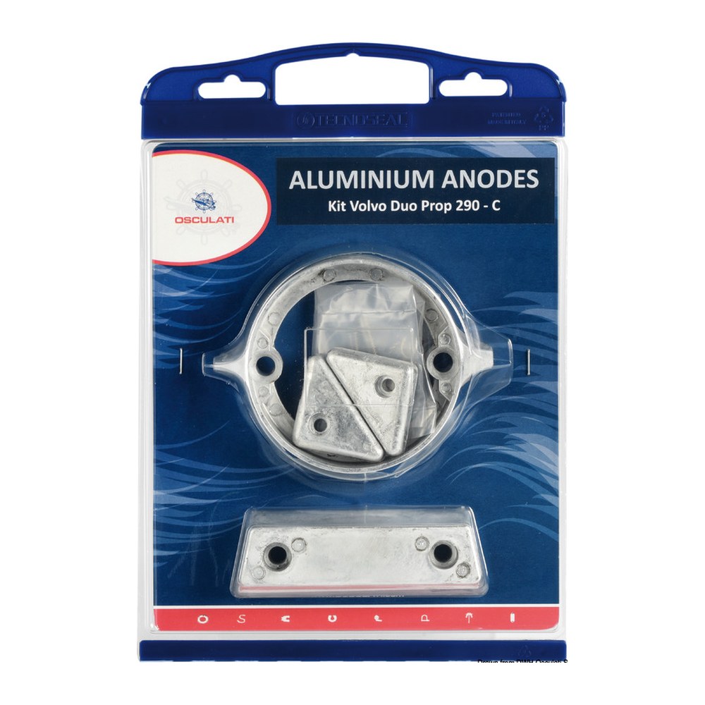 Osculati by Tecnoseal Anode kit for Volvo engines 290 DP magnesium - foto originale Osculati Srl