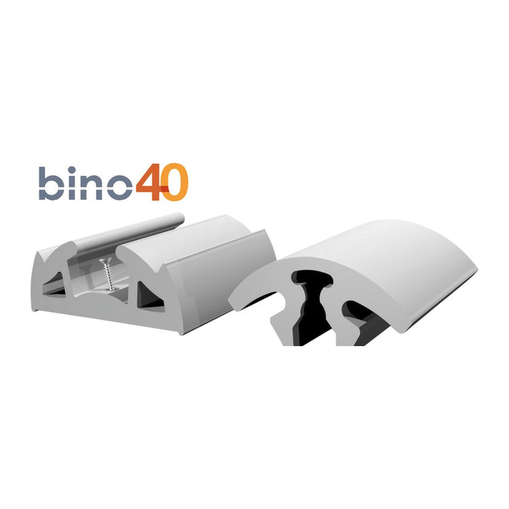 Tessilmare BINO fender profile grey 40 mm 12m (pack of 12) - foto originale Osculati Srl