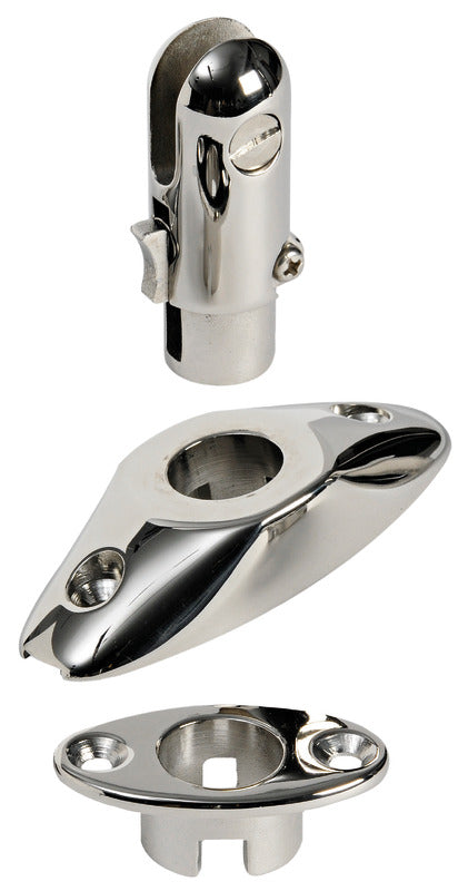 External snap base for biminis 90 x 40 mm - foto originale Osculati Srl