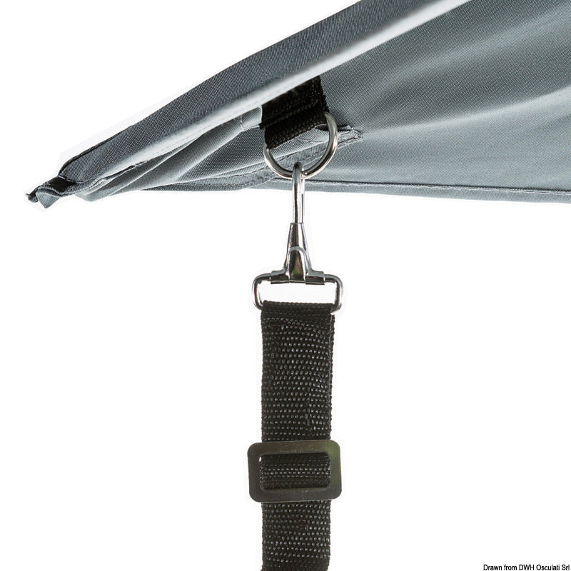 PARASOL folding sun umbrella f.boat grey - foto originale Osculati Srl