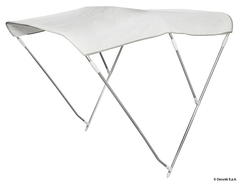 3-arc foldable bimini Ø 22 mm 150/160 cm white - foto originale Osculati Srl