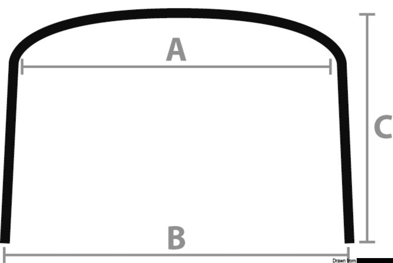 Bimini Depth 4-arc sunshade 190/200 cm white - foto originale Osculati Srl