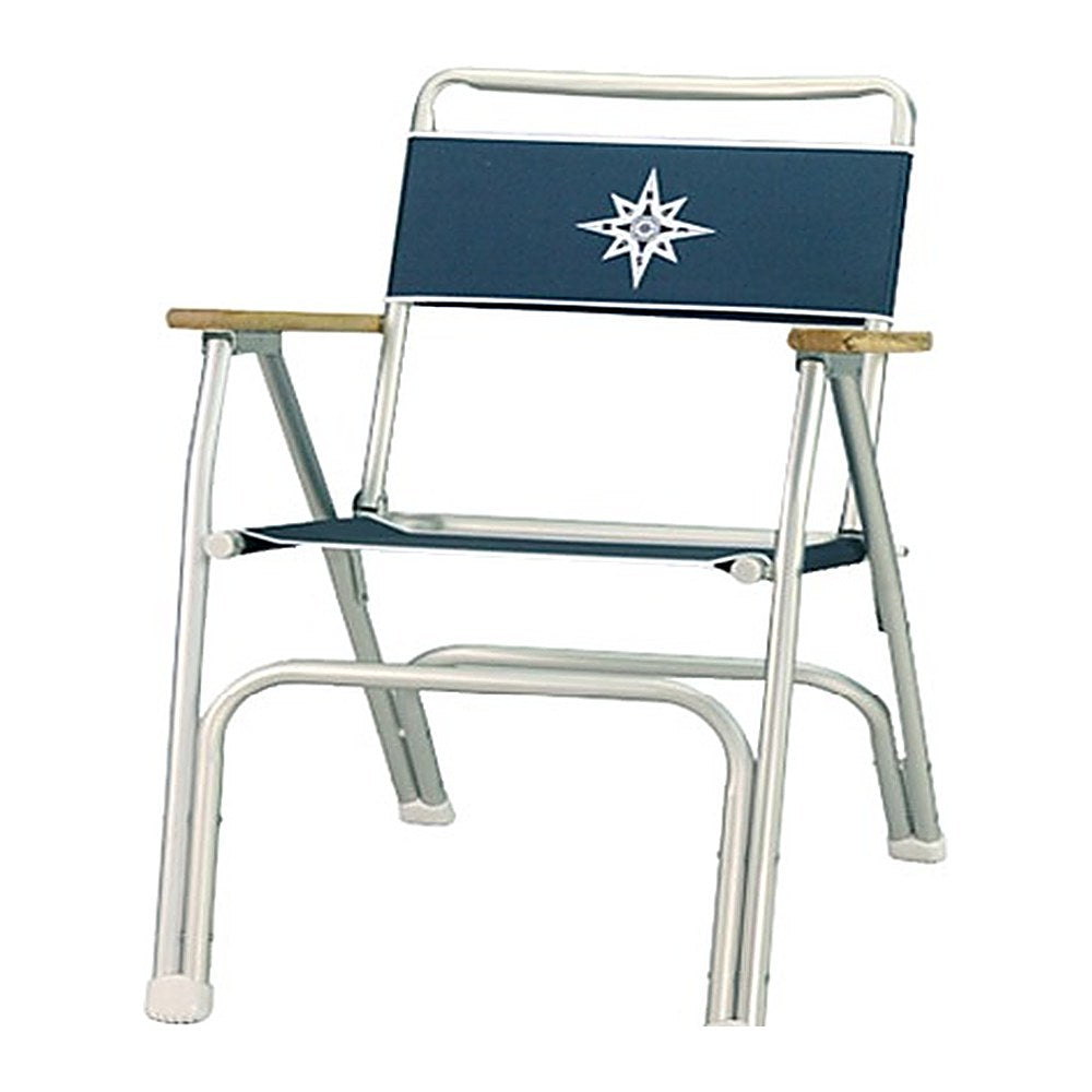 Beach folding chair navy blue - foto originale Osculati Srl
