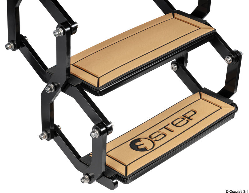 Douglas marine E-STEP 12V 4 steps large electric ladder - foto originale Osculati Srl