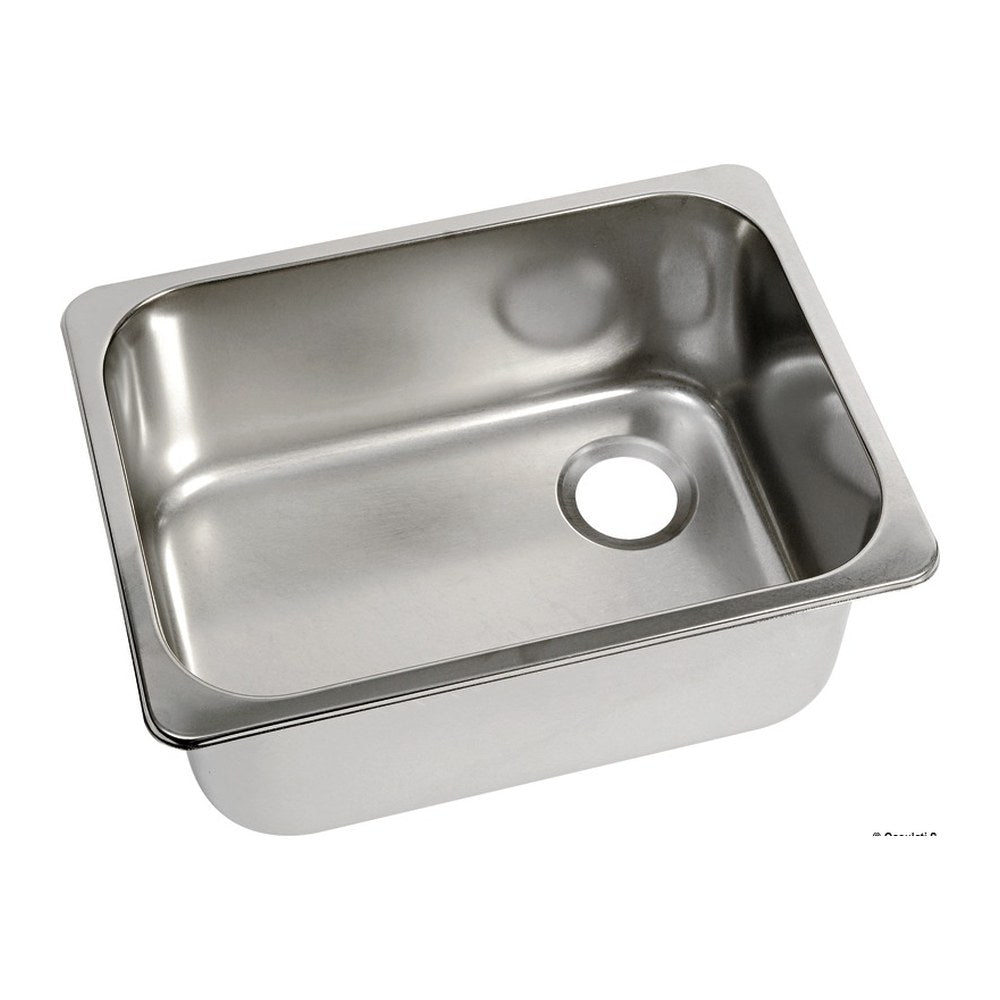 SS rectangular sink 250x360x150 mm - foto originale Osculati Srl