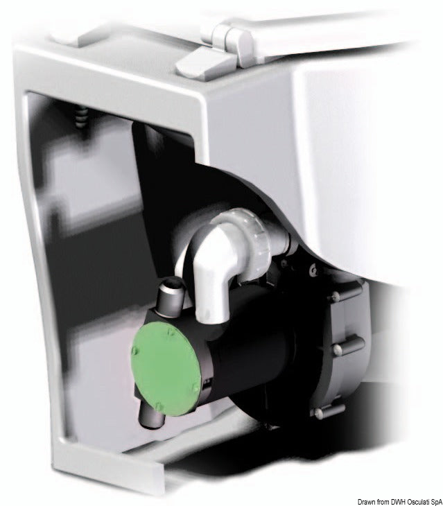 Slim electric toilet 12 V - foto originale Osculati Srl