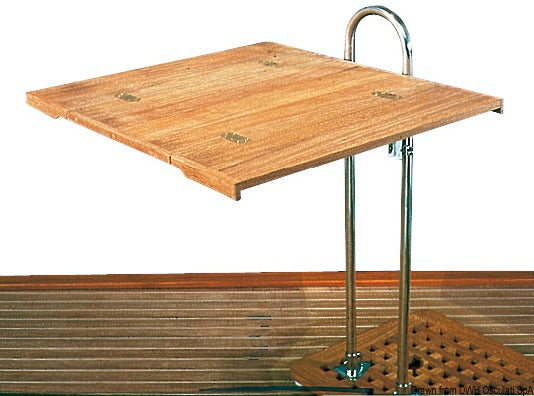 ARC Foldable teak table top 70x64 cm - foto originale Osculati Srl