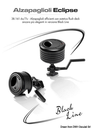 Eclipse MK2 60 flush latch SS black w/lock - foto originale Osculati Srl