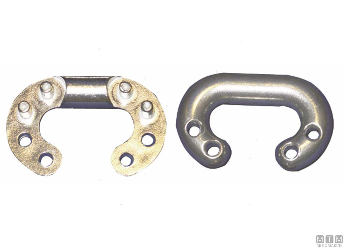 Connecting link for chain Ø8 mm 8 pins stainless steel 316 - original photo Motomarine Srl