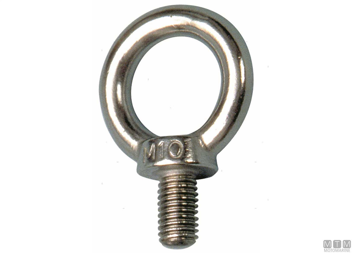 Male eye terminal M10 AISI 316 stainless steel - original photo Motomarine Srl