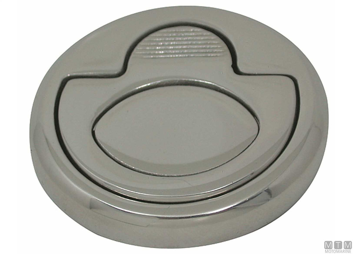 Flush square recessed handle 50x50 mm in stainless steel - original photo Motomarine Srl