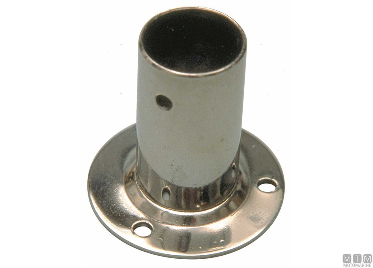 Round base 90° Ø25 mm stainless steel 316 cast - original photo Motomarine Srl