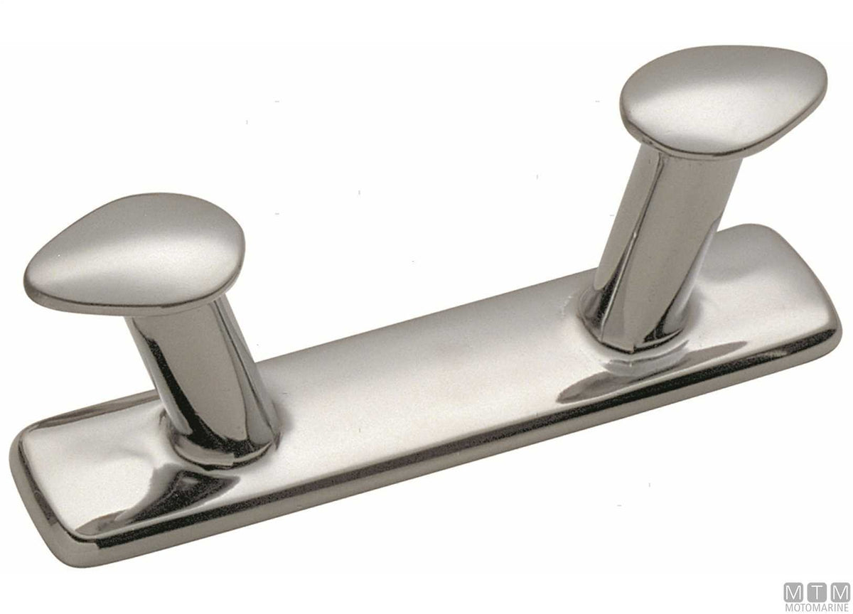 2-horn cleat 175 mm in chromed brass - original photo Motomarine Srl