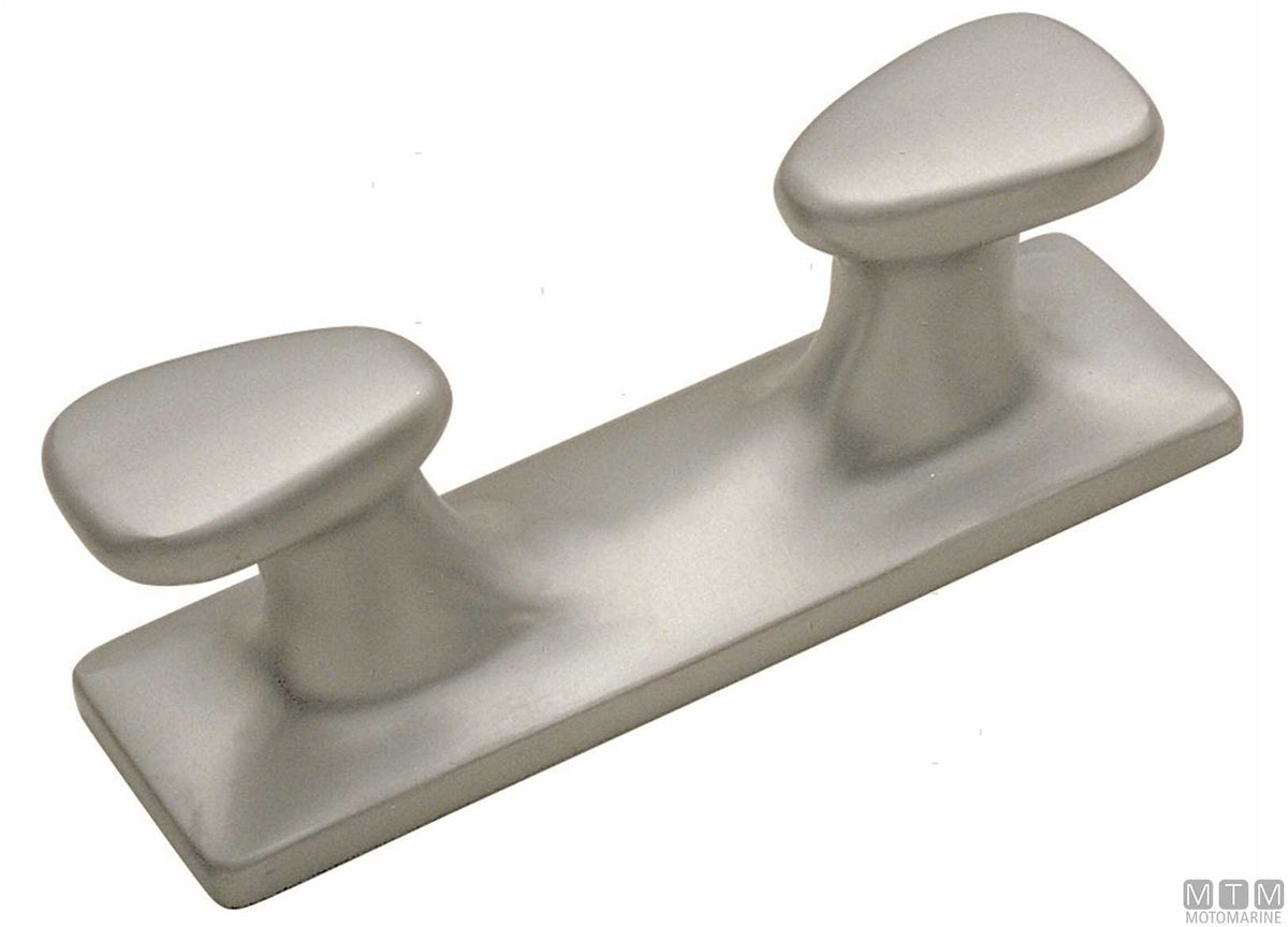2-horn cleat Holland 250 mm in aluminium - original photo Motomarine Srl